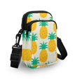 thumbnail image 3 of HELLHERO Pineapple Pattern Cross Body Purse with Zipper Closed Outdoor Daily Use Women Crossbody Small Bags Double Layer, 3 of 6