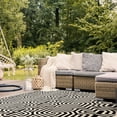 thumbnail image 5 of Safavieh Courtyard Holly Geometric Indoor/Outdoor Area Rug, Sand/Black, 6'7" x 9'6", 5 of 17