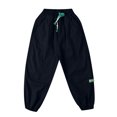 thumbnail image 3 of shoper Boys Cargo Pants Size 6 Loose Fit with Drawstring Pull-On Soft Trousers Plus Size Pants Boys Spring Summer Clothes Dark Blue 150, 3 of 5