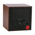 thumbnail image 3 of 6x6x6cm Reloj despertador digital electrónico de madera Temperatura Pantalla LED Control de voz Marrón, 3 of 8