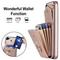 thumbnail image 2 of Asuwish Compatible with Samsung Galaxy S23 Plus S23+ 5G Wallet Phone Case Tempered Glass Screen Protector Ring RFID Card Holder Cell Cover for S23plus 23S + S 23 23+ SM-S916U 6.6 inch Girls Rose Gold, 2 of 11