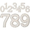 thumbnail image 2 of 1 Juego de parches con números de perlas, parches con números, insignia para ropa para decoración artesanal, 2 of 5