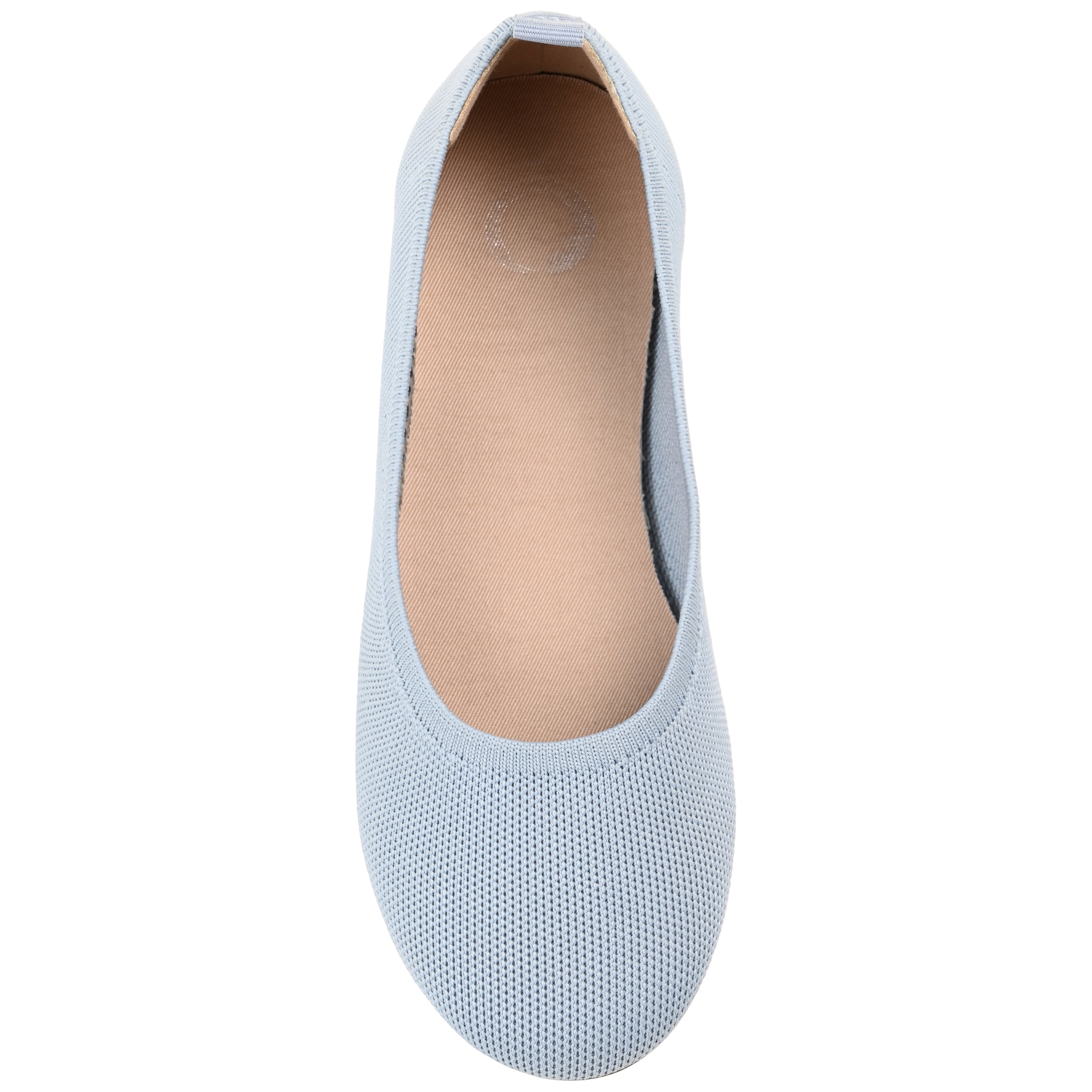 Journee Womens Jersie Knit Foldable Round Toe Slip On Dress Flats, Widths Available