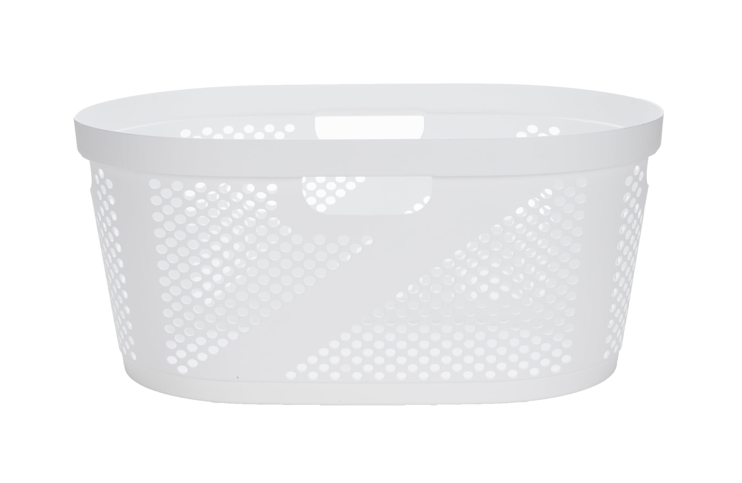 small black laundry basket