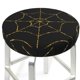 thumbnail image 3 of Disketp Golden Spider Web Funda Redonda para Taburete, Funda de Cojín para Silla de Bar Suave y Elástica-13 inch, 3 of 7