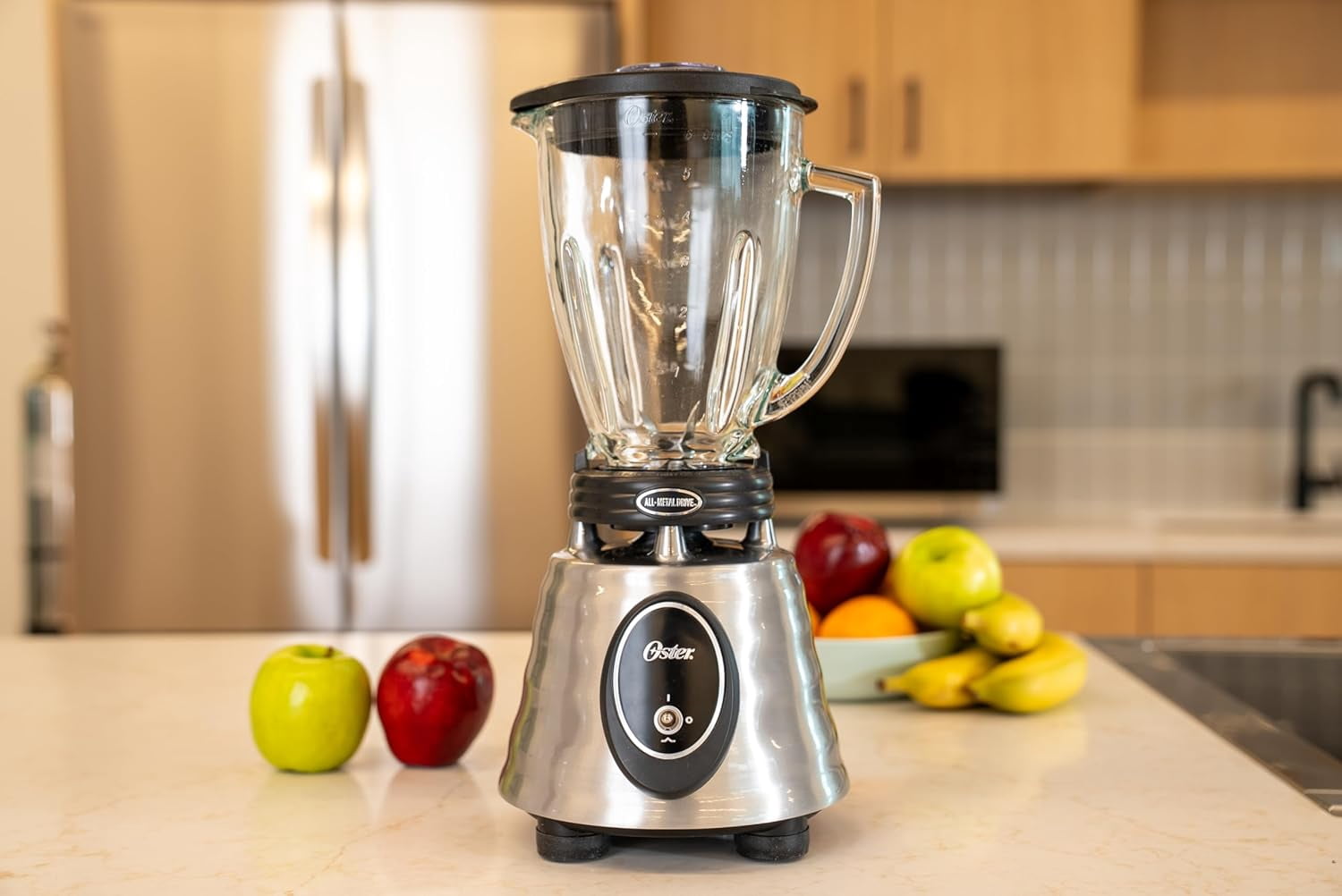 Classic Series Heritage Blender with 6-Cup Glass Jar, 1000W Power, Stainless Steel Countertop Kitchen