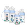Wee Baby Classic+Newborn Baby Bottle Feeding Starter Gift Set, Spare Grip, Anti-Colic Features, BPA Free, Blue/Boys, 6-Count