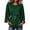 Green, variant on Women French Vintage Flare Sleeve Round Neck Elegant Slim Comfortable Tops