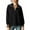 Black, variant on Women's 1/4 Zip Sweatshirts Lapel Stand Collar Long Sleeve Plain Pullover Sweater Loose Fit Casual Fall Tops (S, Pink)