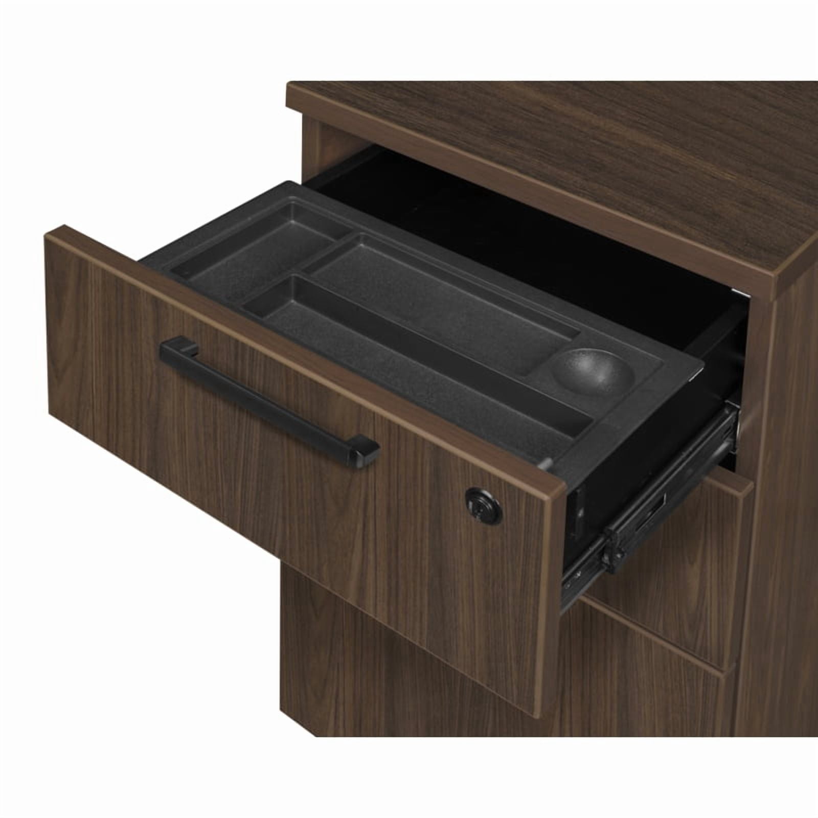 Regency Legacy 71 x 82 in. Executive L Desk Shell- Neo Walnut