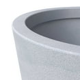 thumbnail image 5 of LeisureMod Pebble Series Poly Stone Planter 23.6." Dia 31.5" High in Grey, 5 of 6