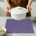 thumbnail image 4 of Unique Bargains Set of 8 Farmhouse Washable Placemats Indoor Kitchen Table Mat Purple, 4 of 6