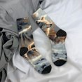 thumbnail image 5 of Vsdgher Wolf Family Winter Wonderland Crew Socks for Men & Women, Breathable Casual Athletic Ankle Socks, 5 of 6