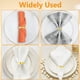 thumbnail image 4 of Juego de anillos de servilleta de oro de 12, hebillas de servilleta de oro de metal semicírculo, cena navideña, decoraciones de mesa de Pascua, decoración de mesa de Nochevieja, 4 of 7