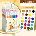 thumbnail image 2 of 24Pcs Acrylic Markers  Art DIY Graffiti Pens  Colorful Painting Watercolor Art Marker Set  for Art Painting Marker Pen  Waterproof & Quick-Dry  Perfect for Graffiti  Painting  and Daily U, 2 of 6