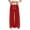 Red, variant on GiLiling Girls Parachute Pants, Y2K Wide Leg Cargo Sweatpants, Drawstring Waist Joggers with Pockets (White, 4-5 Years)