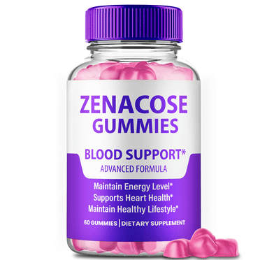 Zenacose Blood Gummies, Premium Zenacose Supplement Gummy Gluco Support Formula, All Natural to Support Circulation, Stable Levels & Overall Health, Official Zena Cose Gomitas Reviews (1 Pack)