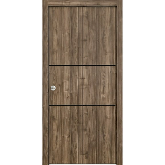Sliding Closet Bi-fold Doors | Planum 0014 Walnut
