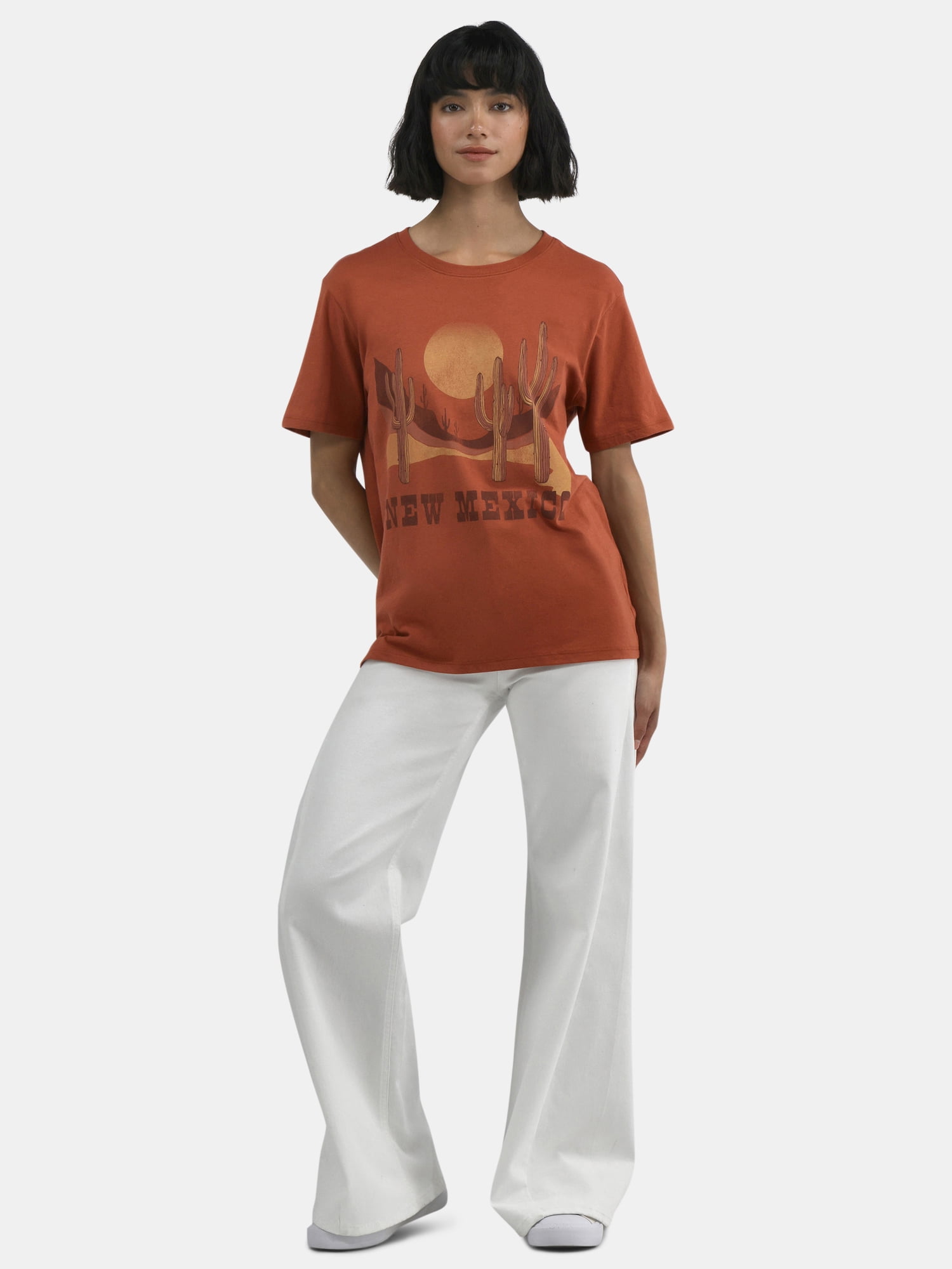 Time and Tru New Mexico Women's Graphic Tee, Sizes XS-XXXL