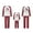 Red, variant on Christmas Pajamas for Family Long Sleeve Santa Hat Print Tops + Buffalo Plaid Pants Set Winter Sleepwear