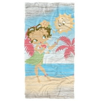 Betty Boop Beach Towel, 30"x60", Hula Boop Beach Towel
