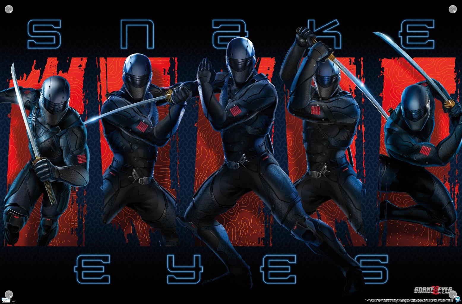 G.I. Joe: Snake Eyes - Group Wall Poster with Pushpins, 14.725" x 22.375"