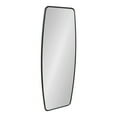 thumbnail image 1 of Kate and Laurel Caskill Modern Barrel Mirror, 18 x 48, Black, Full Sized Rounded Rectangle Mirror for Wall, 1 of 8