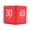 Red A, variant on sunsanly Cube Timer 15/20/30/60 Minutes Countdown Rotation Timer for Tasks Work Study Kitchen Silent Alarm Vibrate Portable Pocket Size Easy Operation Timer for Cooking