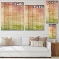 thumbnail image 4 of Designart 'Abstract Sunset With Pink Green and Beige' Modern Print on Natural Pine Wood, 4 of 5