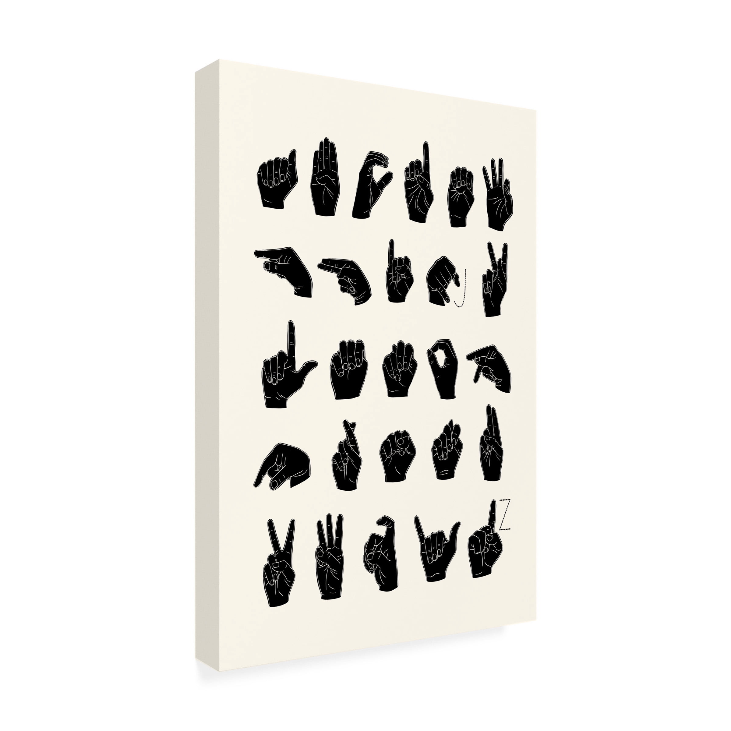 Emma Scarvey 'Sign Language I' Canvas Art