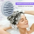 thumbnail image 3 of Tnobhg Scalp Massager Shampoo Brush Soft Silicone Bristles Men Women Washing Hair Dandruff Removal Hair Growth Stimulator Wet Dry Hair Scrubber, 3 of 7