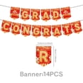 thumbnail image 6 of Decorr 2026 Graduation Party Decorations, 7-Pack Purple & Gold Congrats Grad Set with Banner, Balloons, Tablecloth, Honeycomb Centerpieces & Swirls for Class of 2026 Grad Party Supplies, 6 of 8