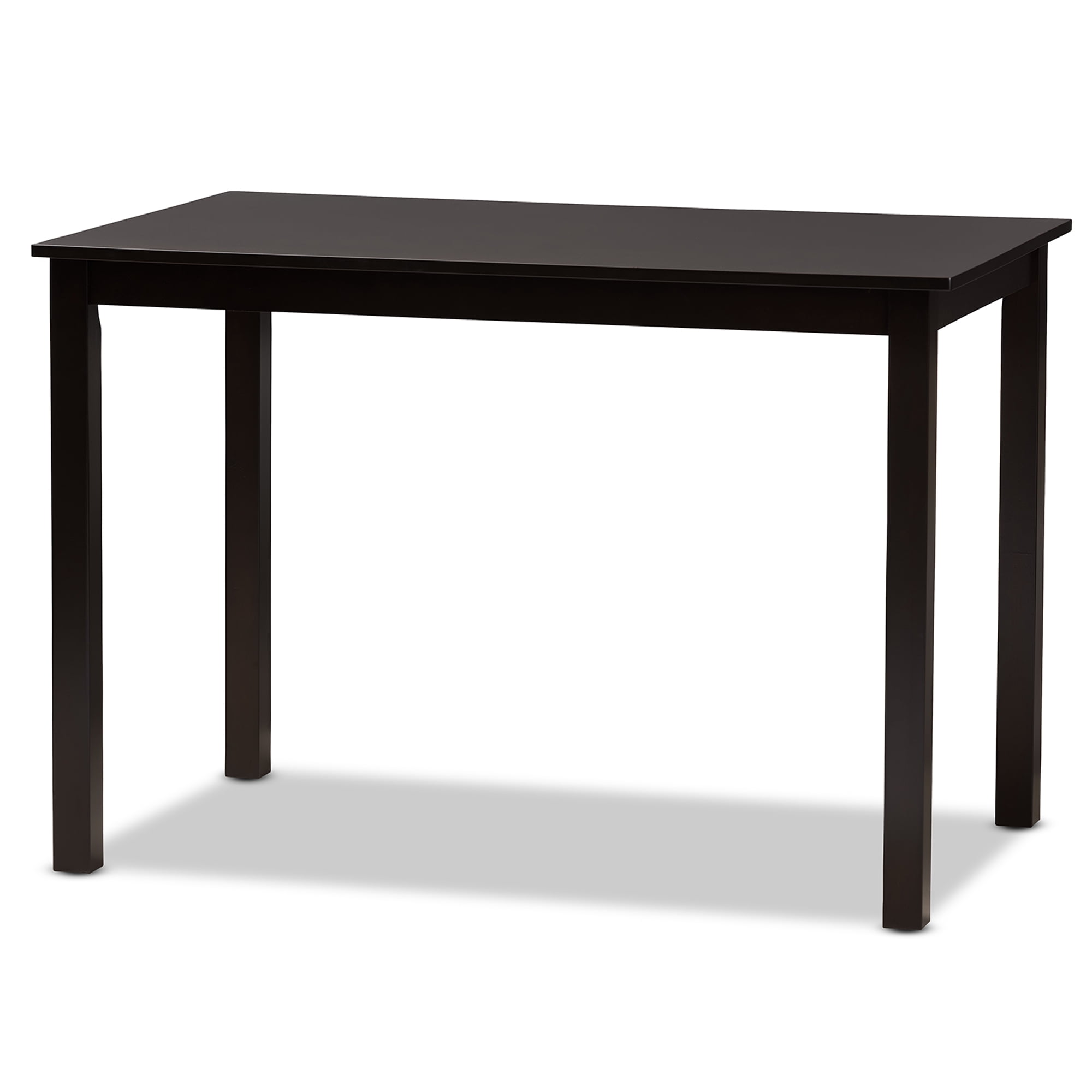Baxton Studio Luisa Modern and Contemporary Transitional Dark Brown Finished Wood 5-Piece Dining Set