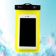 thumbnail image 5 of Naiovety Universal impermeable para teléfono móvil bolsa seca funda cubierta bolsa subacuática Deportes acuáticos Amarillo, 5 of 6