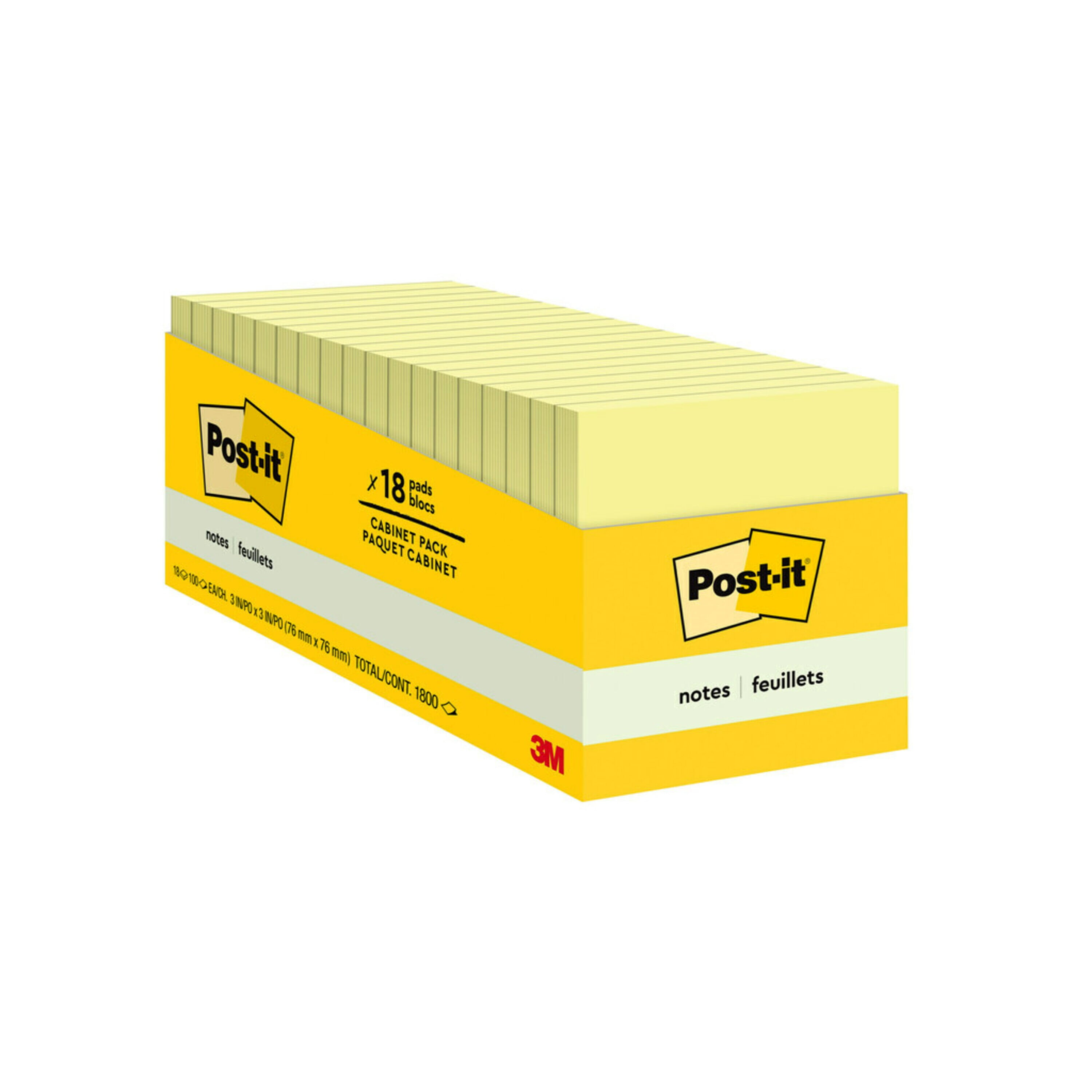 Clean Removal 5 Pads Recyclable 3301-5YW Canary Yellow 3 in x 3 in America/'s #1 Favorite Sticky Notes - New Post-it Pop-up Notes