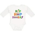 thumbnail image 3 of Inktastic Easter Hip Hop Hooray with Eggs and Carrot Boys or Girls Long Sleeve Baby Bodysuit, 3 of 5