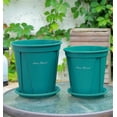 thumbnail image 6 of Plant Pots,Outdoor Garden Planters, 5.9 inch Planters for Indoor Plants, Plastic Planters with Drainage Hole and Tray, Flower Pots Indoor Plant Pots for Home Office Patio Garden Flowers, 6 of 7