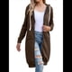 thumbnail image 1 of Sudadera con Capucha y Cremallera para Mujer, Chaqueta Informal de Larga para Otoño, Chaquetas Largas de Otoño con Bolsillos, Túnica Café XXL, 1 of 9