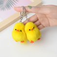 thumbnail image 5 of 1pcs Cute Chick Pendant Keychain Soft Stuffed Chick Doll Ornament Keychain Creative Mini Chick Animal Model Plush Toys Kids Gift, 5 of 5