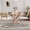 White, variant on TUAREX Rattan Dining Chairs Set of 2, Mid Century Modern Kitchen Side Chairs with Cane Back, Upholstered Seat, Chrome Base, Armless Mesh Back Cane Chairs for Dining Living Room, White