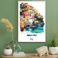 thumbnail image 2 of Amalfi Italy Travel Poster Canvas – Italy Canvas – Unique Gift Idea for Home, Office, or Living Space, 2 of 5