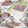 thumbnail image 6 of Colorful Flowers Throw Pillow Covers, Spring Farmhouse Watercolor Floral Beige Soft Breathable Pillow Cases with Invisible Zipper, Toddler Pillowcases for Couch Bed Sofa Chair 12x20 Inches, 6 of 9