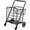 Black, variant on Patiojoy Folding Shopping Cart Jumbo Double Basket Grocery Cart with Wheels Black