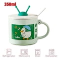 thumbnail image 3 of Taza con forma de TV de 350ml, taza con sentido de diseño de nicho, taza de agua creativa bonita con tapa, cuchara, taza de leche de cerámica de dibujos animados, 3 of 5