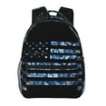 thumbnail image 6 of Haiem Navy Camouflage American Flag Printed School Backpack,Casual Travel Lightweight Backpack,Durable Comfortable Multifunctional Backpack,Laptop Backpack, 6 of 6