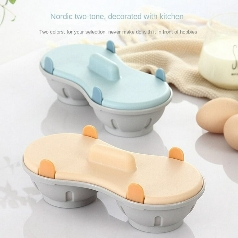 1pc Mini Double-layer Egg Cooker Creative Utensils Microwave