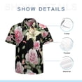 thumbnail image 7 of High Quality Hawaiian Shirts for Men Short Sleeve Aloha Beach Shirt Floral Summer Casual Button Down Shirts Blouses UQI9NB, 7 of 7
