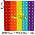 thumbnail image 1 of 20.07cm/7.9in 1~100 Numbers Push Pop Bubble Fidget Sensory Educational Pop Toys, Math Teaching Pop Toys For Preschool Kids Students Teachers, 1 of 5