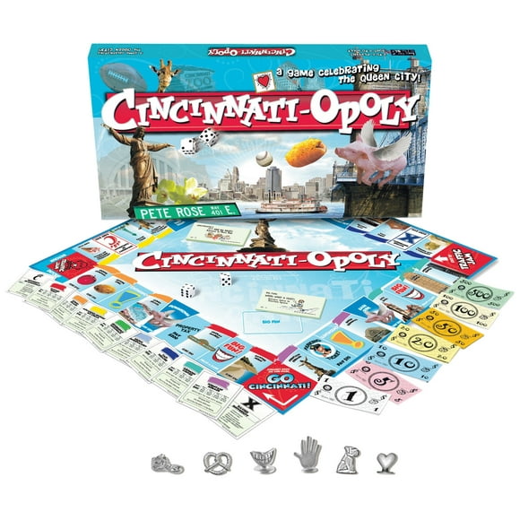 Juego de mesa Late for the Sky Cincinnati-opoly para 2-6 jug