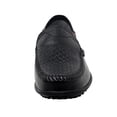 thumbnail image 2 of Go Tour Men's Premium Genuine Hand-made Leather Casual Slip on Loafers Breathable Driving Shoes Fashion Slipper B Black Punched 10/45, 2 of 9